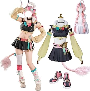 Amazon.co.jp: [RALfos] 原神 ヴァレサ コスプレ衣装 ウィッグ